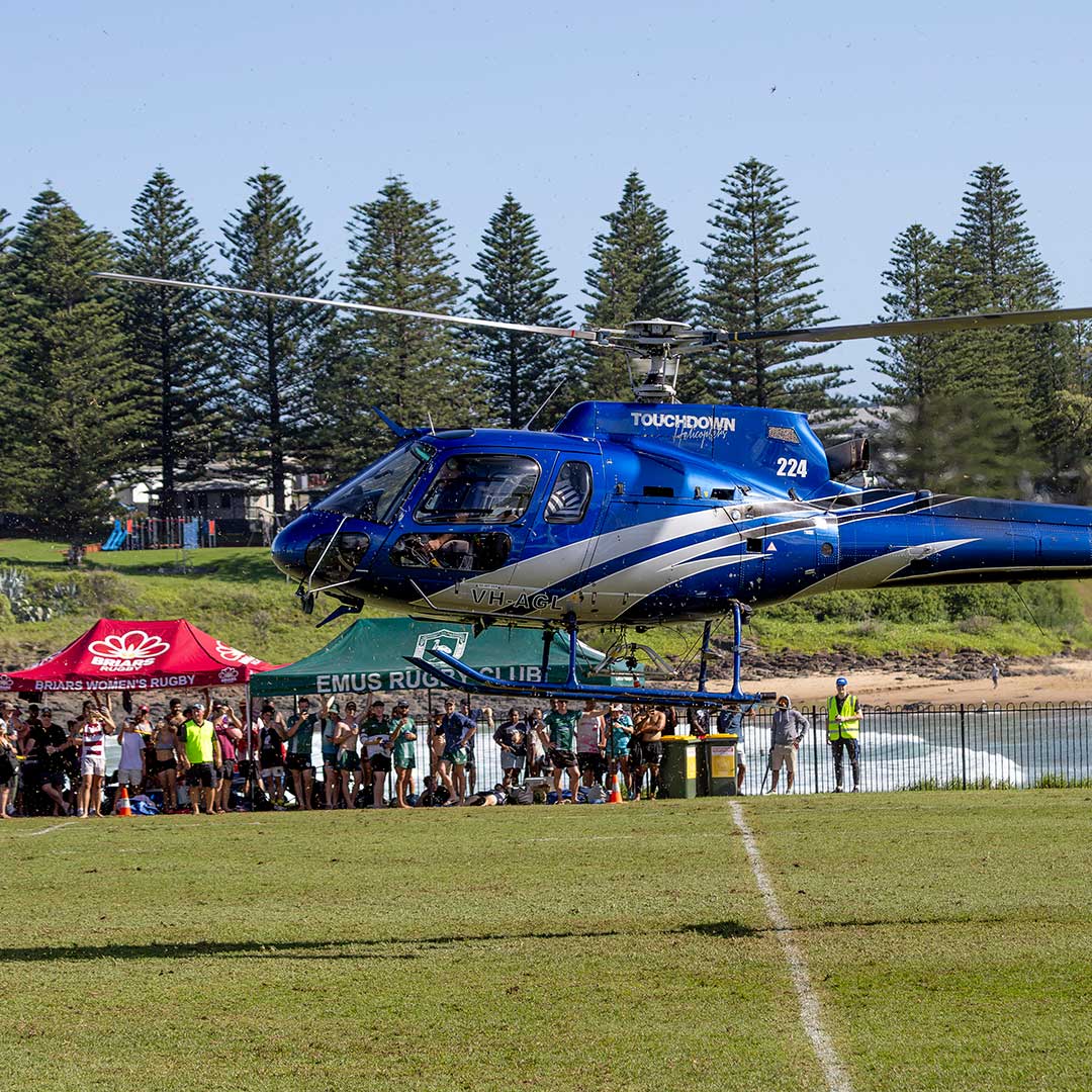 Touchdown Helicopters deliver the trophies 2026
